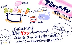 生姜ニンジンスープ